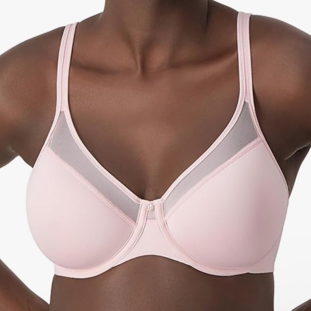 Bali Woman’s One Smooth U Ultra LightT-Shirt Bra Size 40DD In Hush Pink